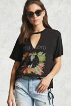 Forever21 Pink Floyd Lace-up Band Tee