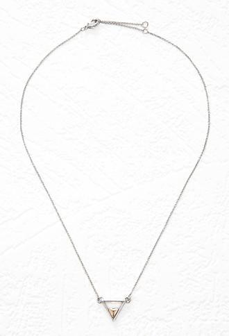 Forever21 Triangle Charm Necklace