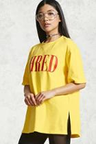 Forever21 Oversized Shred Graphic Tee