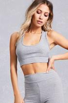 Forever21 Ribbed Racerback Crop Top