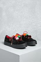 Forever21 Shoe Republic Pom Pom Sneakers