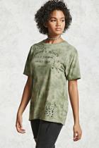 Forever21 Truth And Roses Distressed Tee