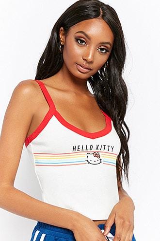 Forever21 Hello Kitty Contrast Graphic Cami