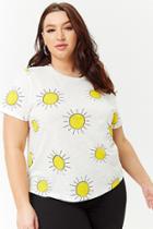 Forever21 Plus Size Sun Graphic Tee