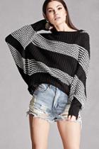 Forever21 Two-tone Stripe Sweater