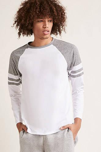 Forever21 Varsity-stripe Raglan Tee