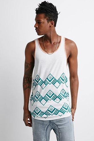 Forever21 Abstract Geo Print Tank