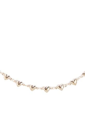 Forever21 Heart Charm Choker Necklace