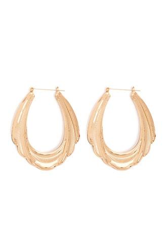 Forever21 Ribbed Doorknocker Earrings
