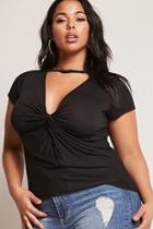 Forever21 Plus Size Twist-front Top