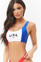 Forever21 Usa Colorblock Bikini Top