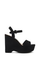 Forever21 Faux Suede Wedge Sandals