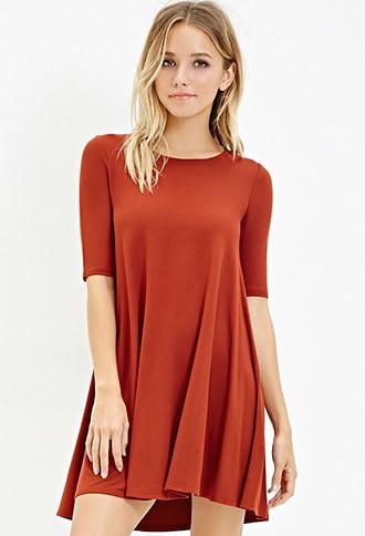 Forever21 Stretch Knit Trapeze Dress