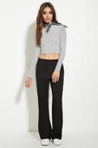 Forever21 Women's  Black Wide-leg Pants