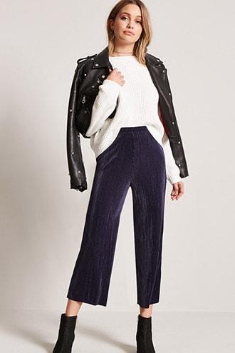 Forever21 Pleated Wide Leg Pants