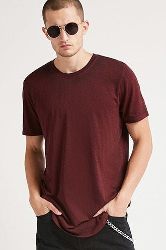 Forever21 Vented Slub Knit Tee