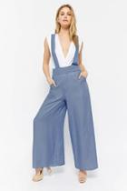 Forever21 Cross-front Chambray Jumpsuit