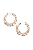 Forever21 Bow Accent Hoop Earrings