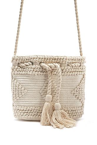 Forever21 Geo Tassel Bucket Bag