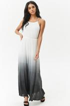 Forever21 Crinkled Ombre Lace-up Maxi Dress