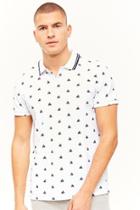 Forever21 Boat Print Polo Shirt