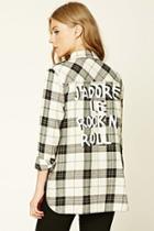 Forever21 Rock N Roll Plaid Shirt