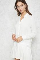 Forever21 Pleated Mini Shirt Dress
