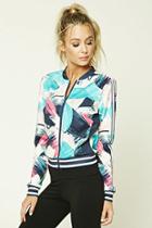 Forever21 Active Abstract Bomber Jacket