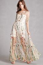 Forever21 Embroidered Garden Maxi Dress