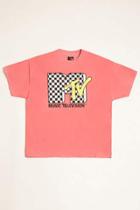 Forever21 Checkered Mtv Graphic Tee