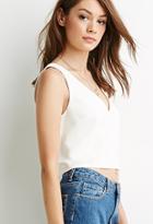 Forever21 V-neck Crepe Top