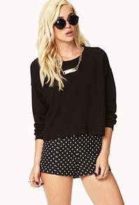 Forever21 Polka Dot High-waisted Shorts