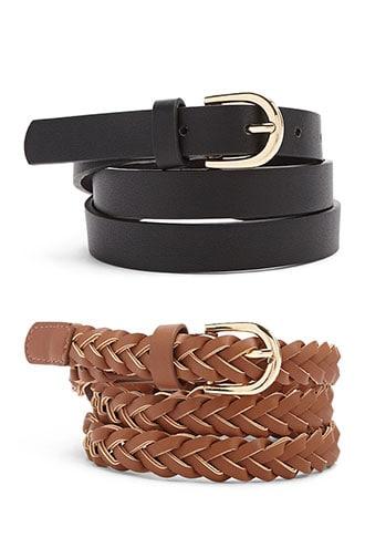 Forever21 Skinny Hip Belt Set