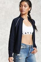 Forever21 Contrast-piped Track Jacket