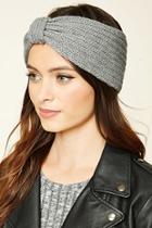 Forever21 Grey Bow-front Headwrap