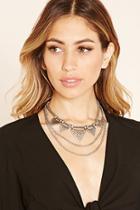 Forever21 B.silver Chain Statement Necklace