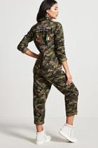 Forever21 City Of Angels Camo Jumpsuit