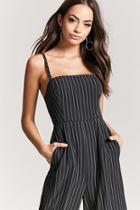 Forever21 Pinstriped Palazzo Jumpsuit