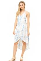 Forever21 Tie-dye Midi Wrap Dress