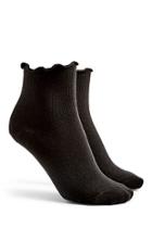 Forever21 Lettuce-edge Crew Socks
