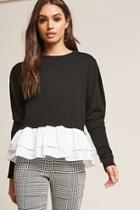 Forever21 Eta French Terry Combo Top