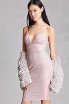 Forever21 Women's  Two-toned Glitter Slip Dress