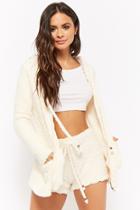 Forever21 Fuzzy Chenille Zip-up Hoodie