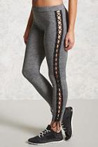 Forever21 Active Lace-up Panel Leggings