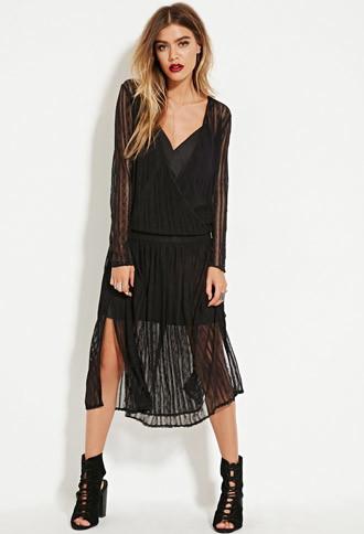 Forever21 Women's  Black The Fifth Label Little Secrets Lace Dress