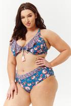 Forever21 Plus Size Paramour Floral Print Bikini Bottoms