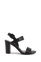 Forever21 Faux Leather Heeled Sandals