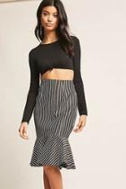 Forever21 Flounce Stripe Skirt