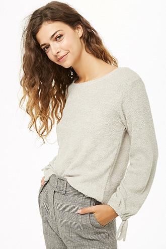 Forever21 French Terry Scoop Neck Top