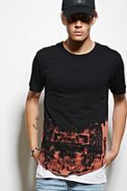 21 Men Men's  Vintage Wear La Bleach-hem Tee